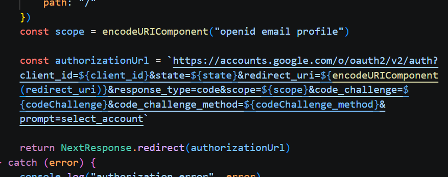 authorization parameters